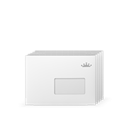 Flyer in Couverts abpacken verschliessen