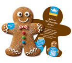 Lebkuchen-Männchen Flyer mit Lebkuchen Duftlack